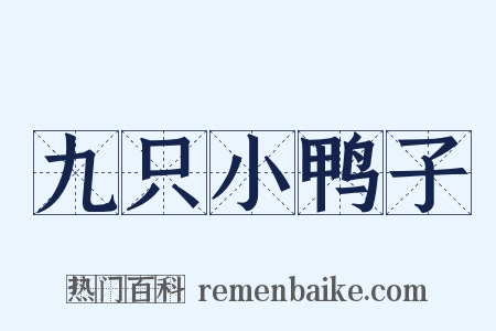 九只小鸭子是什么意思的图片